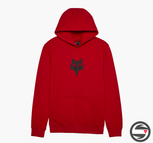 31608-122 FX FOX HEAD FLEECE PO FLAME RED