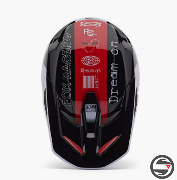 33000-110 V1 RACE SPEC RED FLUO HELMET