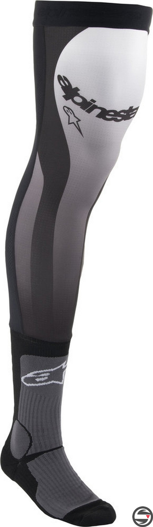4701324 KNEE BRACE SOCK 12 BLACK WHITE