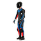 ASSEN 2 1 PC PERF. SUIT 83C BLACK BLUE FLUO-RED