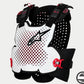 A-4 PLASMA CHEST PROTECTOR BLK RED WHT 132