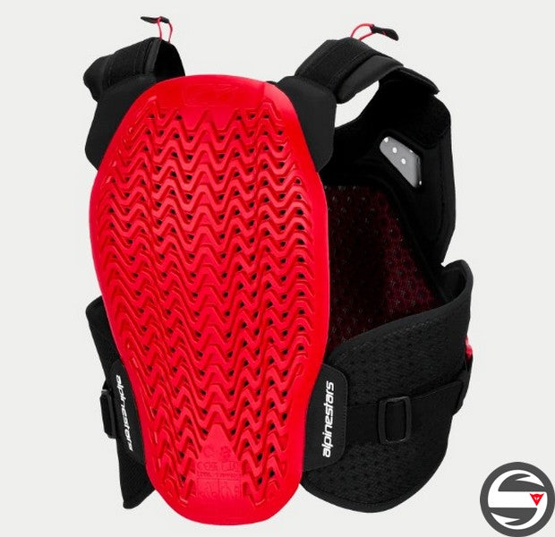 A-4 PLASMA CHEST PROTECTOR BLK RED WHT 132