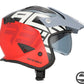 CASCO JET ARIA GRAPHIC 295 GRIGIO ROSSO