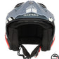 CASCO JET ARIA GRAPHIC 295 GRIGIO ROSSO