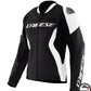 RACING 5 LEATHER JACKET WMN 622 BLACK WHITE