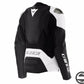 RACING 5 LEATHER JACKET WMN 622 BLACK WHITE