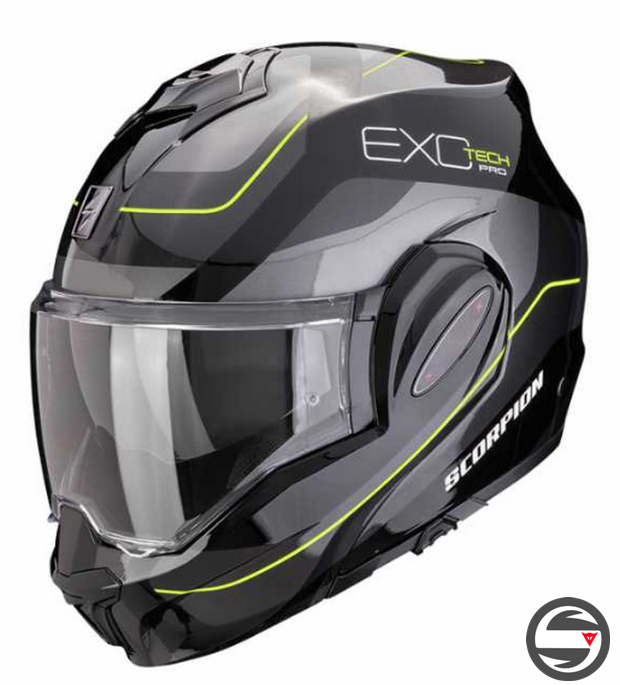 EXO-TECH EVO PRO COMMUTA NERO ARGENTO GIALLO SCORPION