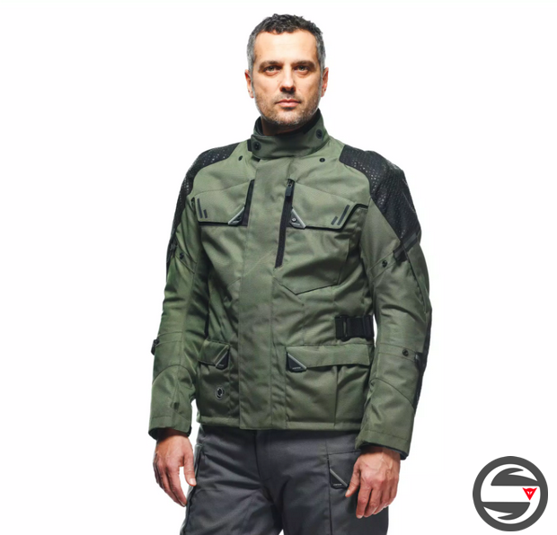 LADAKH 3L D-DRY JACKET 63H ARMY GREEN BLACK DAINESE