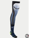 4701324 KNEE BRACE SOCKS 7455 NIGHT NAVY YELLOW FLUO