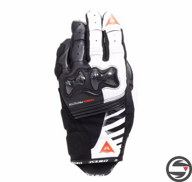 REACTO CARBON SHORT GLOVES WMN N32 BLACK WHITE RED
