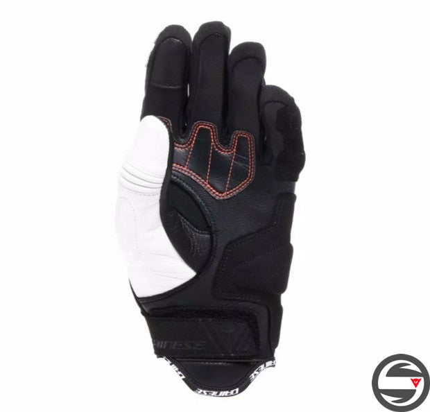 REACTO CARBON SHORT GLOVES WMN N32 BLACK WHITE RED