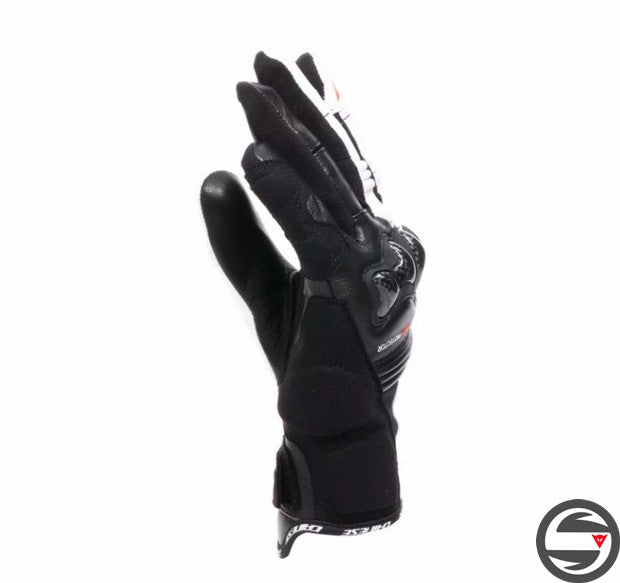 REACTO CARBON SHORT GLOVES WMN N32 BLACK WHITE RED