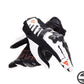 REACTO CARBON SHORT GLOVES WMN N32 BLACK WHITE RED