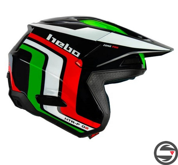 HC1042N CASCO HTR F02 ZONE PRO RACING NERO ITA