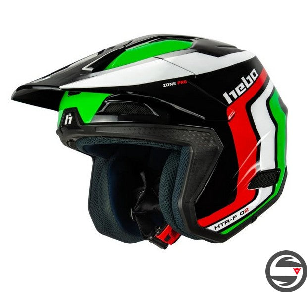 HC1042N CASCO HTR F02 ZONE PRO RACING NERO ITA