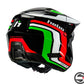 HC1042N CASCO HTR F02 ZONE PRO RACING NERO ITA