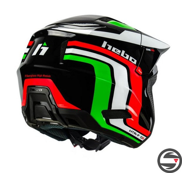 HC1042N CASCO HTR F02 ZONE PRO RACING NERO ITA