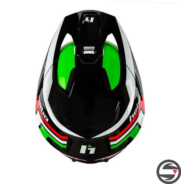 HC1042N CASCO HTR F02 ZONE PRO RACING NERO ITA