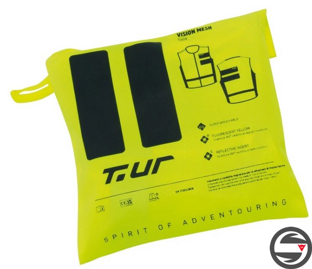 T608YF MESH GILET VISION GIALLO FLUO YELLOW