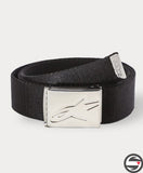 AGELESS WEB BELT BLACK CHROME