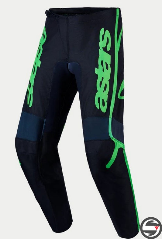 3721227 FLID APEX V2 PANT BLK GREEN FLUO