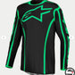 3761227 FLUID APEX V2 JERSEY BLK GREEN FLUO