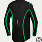 3761227 FLUID APEX V2 JERSEY BLK GREEN FLUO