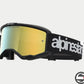 5101827 VISIONE 5 HONE GOGGLE 1762 BLACK WHITE MIRROR GOLD