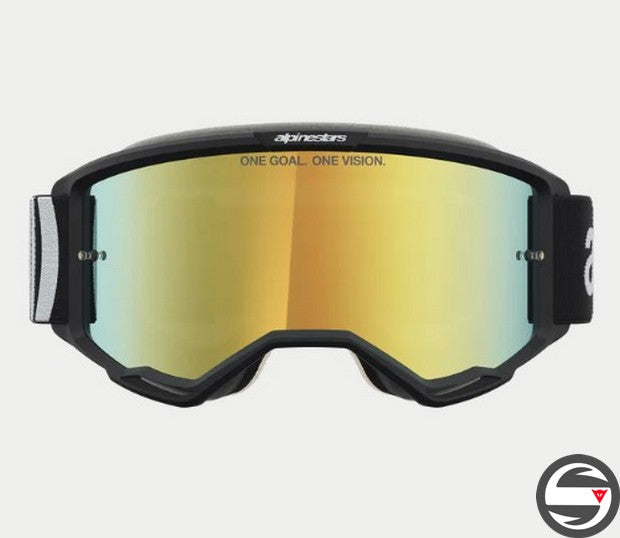 5101827 VISIONE 5 HONE GOGGLE 1762 BLACK WHITE MIRROR GOLD