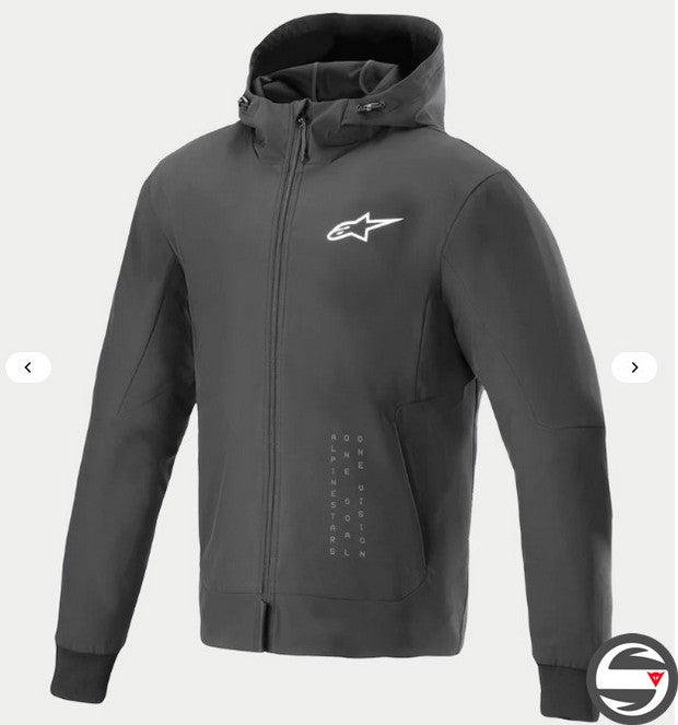 4202624 RADIUM TECH HOODIE 12 BLACK WHITE
