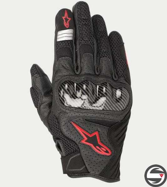 3570518 SMX-1 AIR V2 GLOVES 1030 BLACK RED FLUO