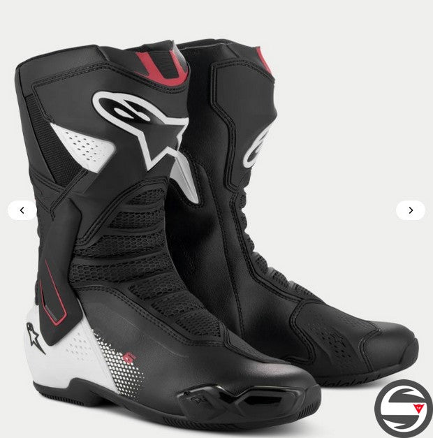 2223025 SMX-6 V3 BOOTS 1406 BLACK WHITE RED GRAPHIC