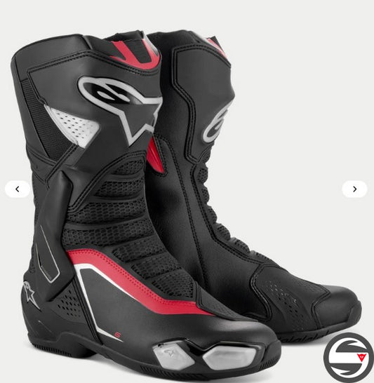 2223025 SMX-6 V3 BOOTS 199 BLACK SILVER RED