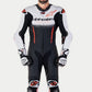 3150125 GP-R7 1PC LTH SUIT 233 WHITE BLACK RED FLUO