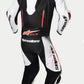 3150125 GP-R7 1PC LTH SUIT 233 WHITE BLACK RED FLUO