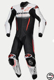 3150125 GP-R7 1PC LTH SUIT 233 WHITE BLACK RED FLUO