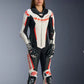 3180126 STELLA GP-R7 1PC LT SUIT 233 WHITE BLACK RED FLUO