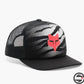 40306-001 FX YOUTH ROOTED MESH TRUCKER BLACK