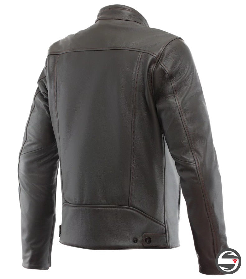 FULCRO QDF LEATHER JACKET 005 DARK-BROWN