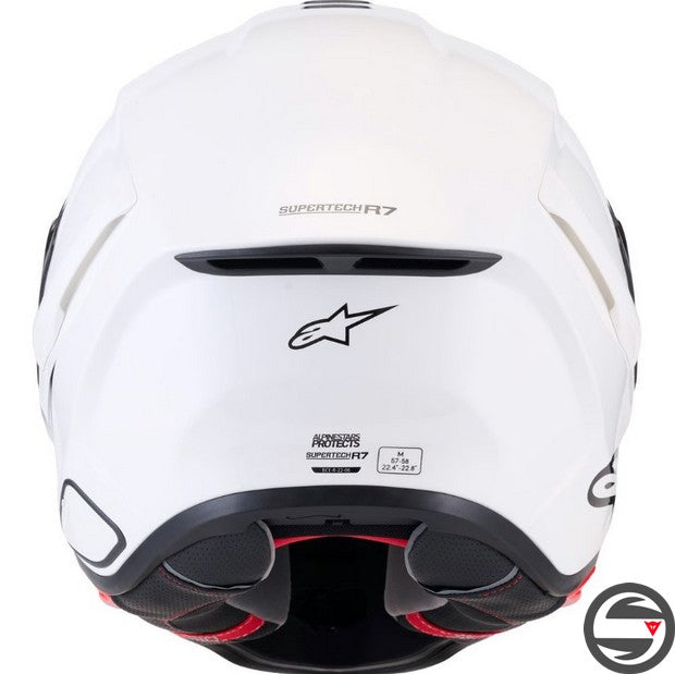 S-R7 SOLID 2180 WHITE HELMET EC06 8202026