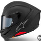 S-R7 SOLID 110 MATT BLACK HELMET EC06 8202026