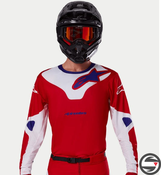 3760425 RACER VEIL JERSEY 3012 BRGHT RED WHT