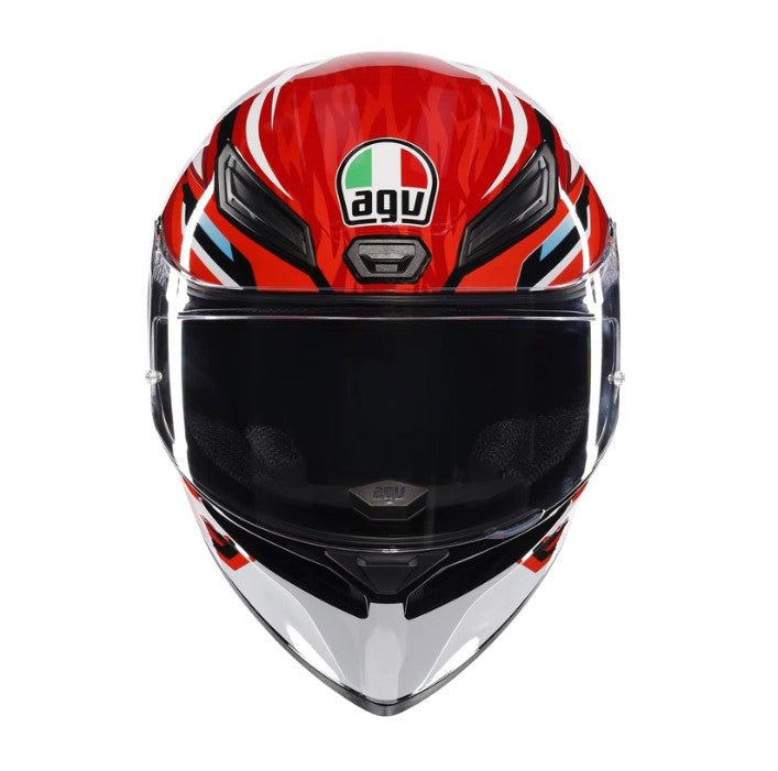 K1 S 035 LION BLACK RED WHITE AGV