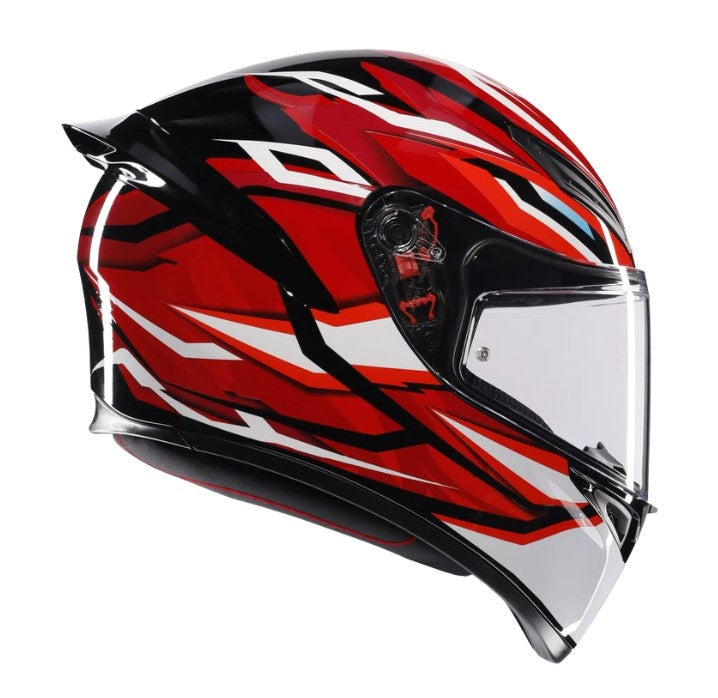 K1 S 035 LION BLACK RED WHITE AGV