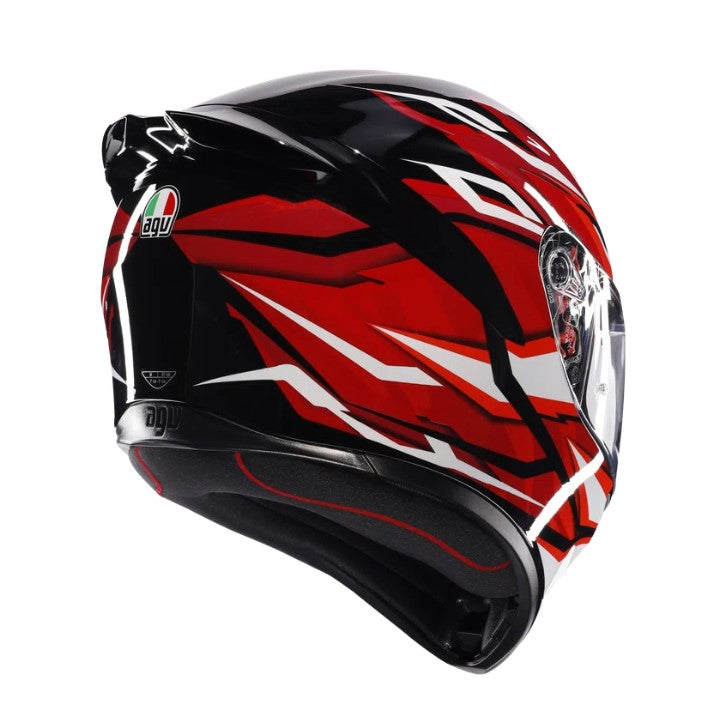 K1 S 035 LION BLACK RED WHITE AGV