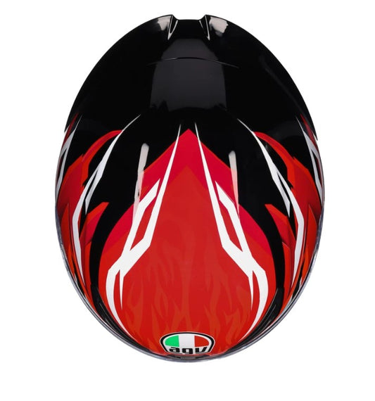 K1 S 035 LION BLACK RED WHITE AGV