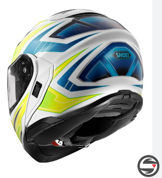 NEOTEC 3 ANTHEM TC3 BLUE YELLOW WHITE SHOEI