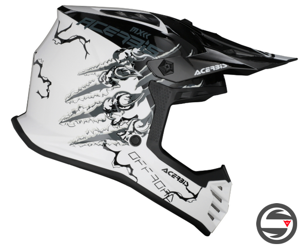 CASCO PROFILE JUNIOR BIANCO NERO ACERBIS