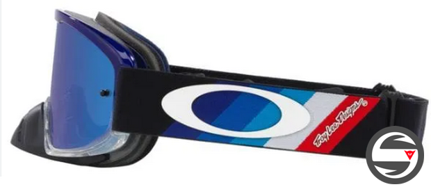 OAKL 7115-48 NEW O2 PRO MX TLD BLACK STRIPES - LENS BLACK ICE IRIDIUM
