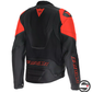 RACING 5 LEATHER JACKET P75 BLACK RED FLUO DAINESE